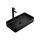 REA-U3690 - Lavabo da appoggio DENIS 35x61 cm in ceramica/nero opaco