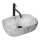 REA-U3800 - Lavabo da appoggio LIVIA 33,5x46,5 cm ceramica/grigio/effetto pietra