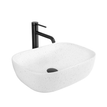 REA-U4001 - Lavabo da appoggio BELINDA 33,5x46,5 cm ceramica/bianco opaco