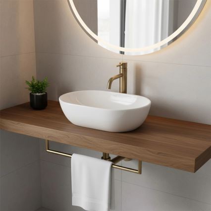 REA-U4330 - Lavabo da appoggio AMELIA 31x45 cm ceramica/bianco lucido