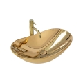 REA-U4545 - Lavabo da appoggio ROYAL 36x60,5 cm ceramica/oro
