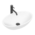 REA-U4603 - Lavabo da appoggio PAMELA 33x53 cm in ceramica/bianco lucido