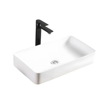 REA-U4800 - Lavabo da appoggio DENIS 35x61,5 cm ceramica/bianco lucido