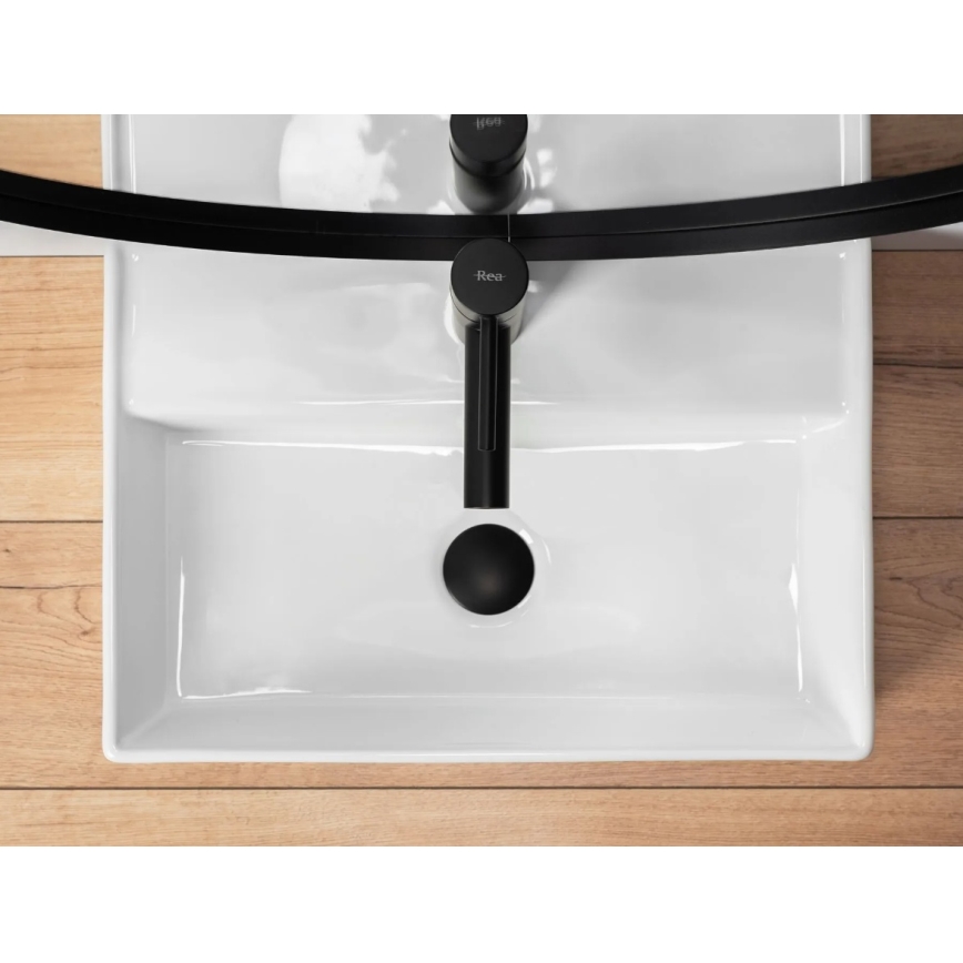 REA-U5000 - Lavabo da appoggio VALERIA 35,5x50,5 cm ceramica/bianco lucido