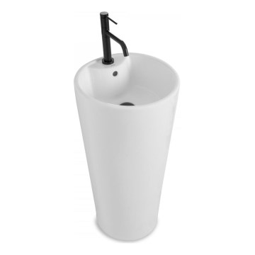 REA-U5635 - Lavabo autoportante BLANKA 85x40 cm ceramica/bianco lucido