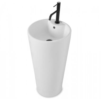 REA-U5635 - Lavabo autoportante BLANKA 85x40 cm ceramica/bianco lucido