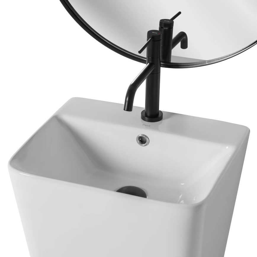 REA-U5637 - Lavabo freestanding ARIS 37,5x44 cm ceramica/bianco lucido