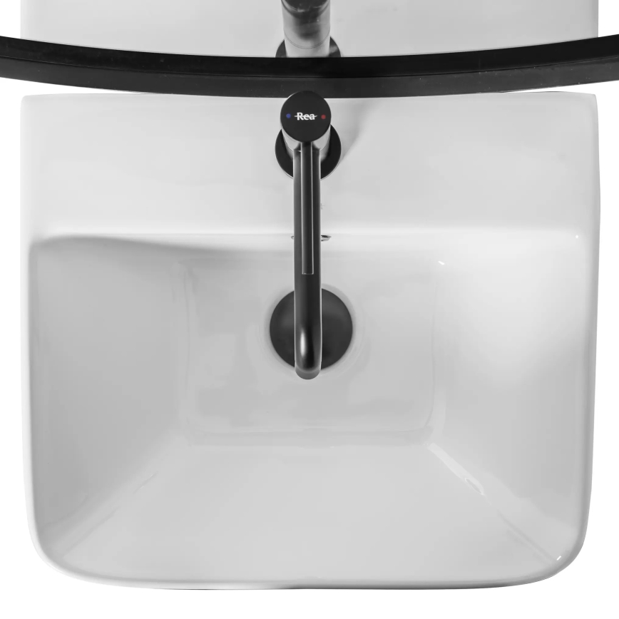 REA-U5637 - Lavabo freestanding ARIS 37,5x44 cm ceramica/bianco lucido