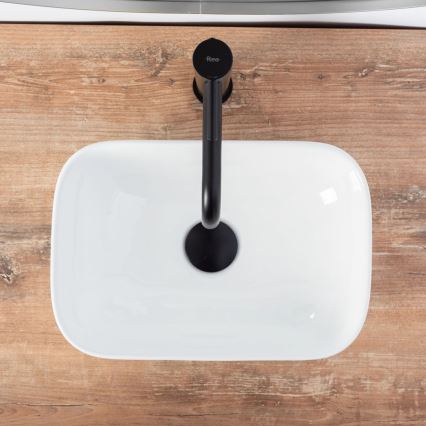 REA-U5667 - Lavabo da appoggio BELINDA MINI 25x36 cm ceramica/bianco lucido