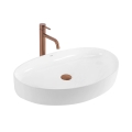 REA-U6371 - Lavabo da appoggio JOANA 40,5x65,5 cm ceramica/bianco lucido