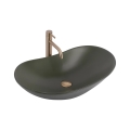 REA-U6372 - Lavabo da appoggio ROYAL 35,5x61,5 cm ceramica/verde oliva