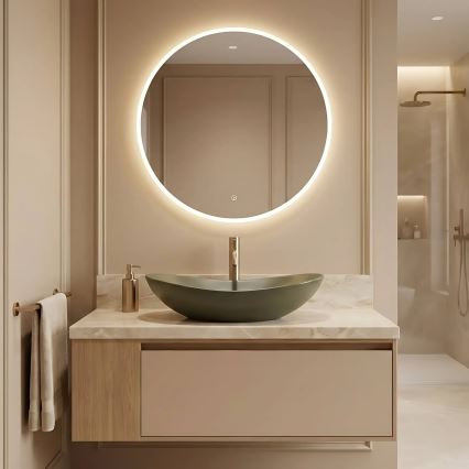 REA-U6372 - Lavabo da appoggio ROYAL 35,5x61,5 cm ceramica/verde oliva