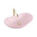 REA-U6374 - Lavabo da appoggio ROYAL 35,5x61,5 cm ceramica/rosa opaco
