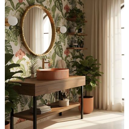 REA-U6377 - Lavabo da appoggio VANDA 31x49 cm ceramica/arancione