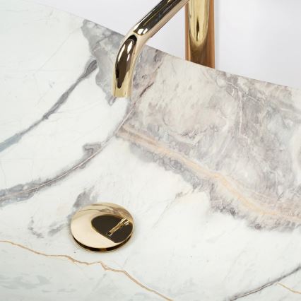 REA-U6502 - Lavabo da appoggio ROYAL 36x60,5 cm ceramica/decoro effetto marmo