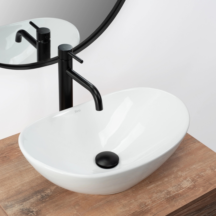 REA-U6507 - Lavabo da appoggio ROYAL MINI 30x47 cm ceramica/bianco