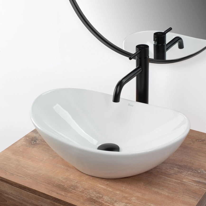 REA-U6507 - Lavabo da appoggio ROYAL MINI 30x47 cm ceramica/bianco