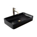 REA-U6510 - Lavabo da appoggio DENIS 35x61,5 cm ceramica/nero opaco