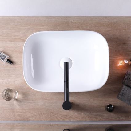 REA-U6521 - Lavabo da appoggio BELINDA SLIM 33x46,5 cm ceramica/bianco lucido