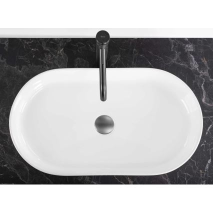 REA-U6526 - Lavabo da appoggio VANDA 34x60 cm ceramica/bianco lucido