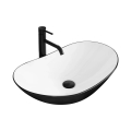 REA-U6600 - Lavabo da appoggio ROYAL 36x62,5 cm ceramica/bianco/nero