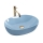 REA-U6620 - Lavabo da appoggio LISA 35x49 cm ceramica/blu lucido