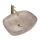 REA-U6647 - Lavabo da appoggio FREJA 39,5x51 cm ceramica/grigio/effetto marmo