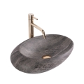 REA-U6649 - Lavabo da appoggio ROXY 31x49 cm in ceramica effetto pietra