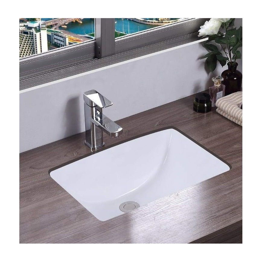 REA-U6653 - Lavabo ad incasso ADELA 33x46 cm ceramica/bianco lucido