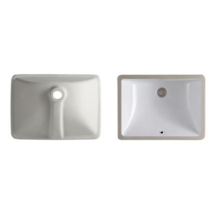 REA-U6653 - Lavabo ad incasso ADELA 33x46 cm ceramica/bianco lucido