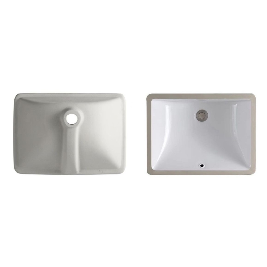 REA-U6653 - Lavabo ad incasso ADELA 33x46 cm ceramica/bianco lucido