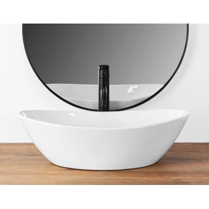 REA-U6801 - Lavabo da appoggio KATE 33,5x55,5 cm ceramica/bianco lucido