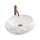 REA-U7350 - Lavabo da appoggio MIKA 38x50 cm bianco/effetto pietra