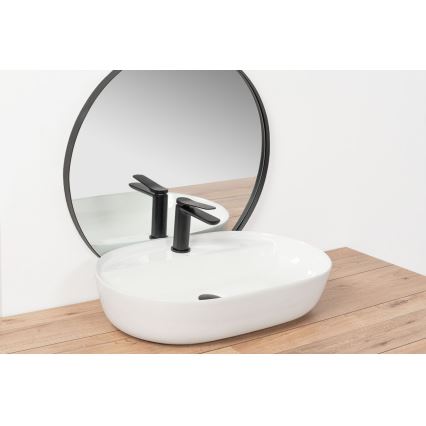 REA-U7900 - Lavabo da appoggio AURA 40,5x60,5 cm ceramica/bianco lucido