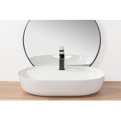 REA-U7900 - Lavabo da appoggio AURA 40,5x60,5 cm ceramica/bianco lucido