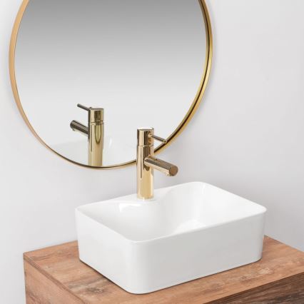 REA-U8196 - Lavabo da appoggio KELLY MINI 31x41 cm ceramica/bianco lucido
