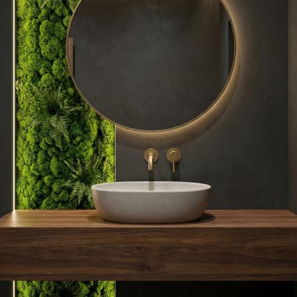 REA-U8480 - Lavabo da appoggio AMELIA 34,5x48 cm ceramica/effetto pietra