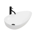 REA-U8537 - Lavabo da appoggio GRETA 40x65,5 cm ceramica/bianco lucido