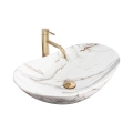 REA-U8548 - Lavabo da appoggio ROYAL 36x60,5 cm in ceramica/decoro effetto marmo