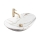REA-U8548 - Lavabo da appoggio ROYAL 36x60,5 cm in ceramica/decoro effetto marmo