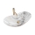 REA-U8596 - Lavabo da appoggio ROYAL 36x62,5 cm ceramica/bianco/grigio/effetto pietra