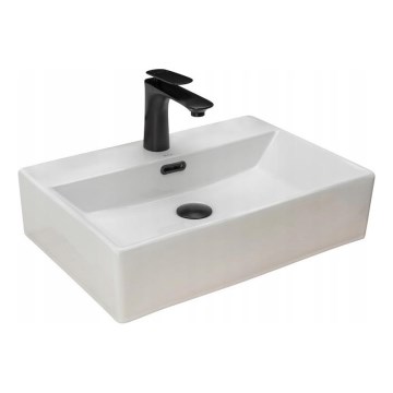 REA-U8701 - Lavabo da appoggio BONITA 36x51 cm ceramica/bianco lucido