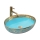 REA-U8709 - Lavabo da appoggio MARGOT 40x52 cm ceramica/blu/oro