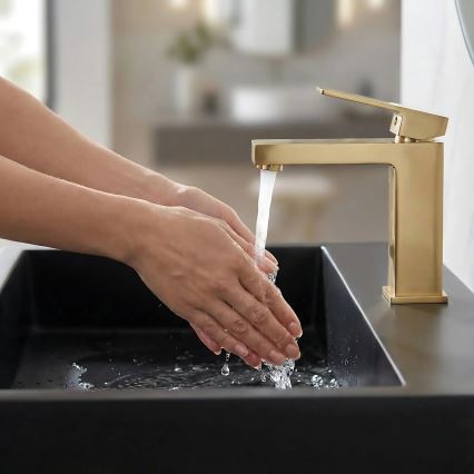 REA-U8779 - Lavabo da appoggio GOYA 37x60 cm conglomerato/nero opaco