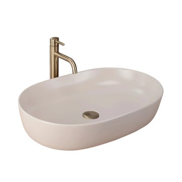 REA-U9655 - Lavabo da appoggio CLEO 41x60,5 cm ceramica/beige