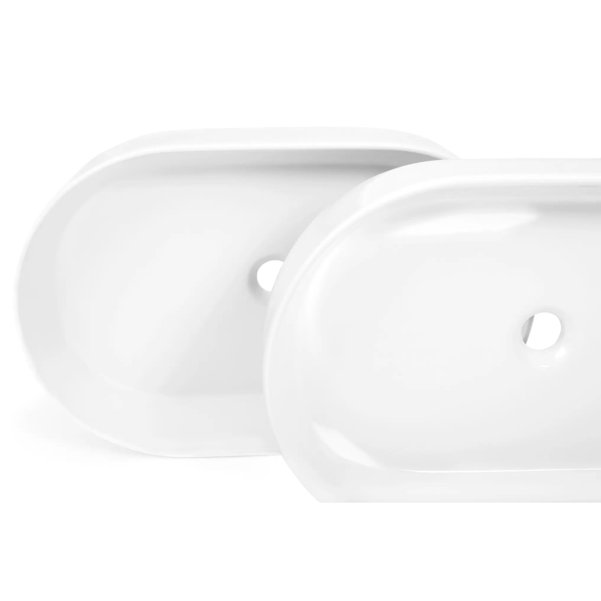 REA-U9657 - Lavabo da appoggio NADIA 38,5x61 cm ceramica/bianco opaco