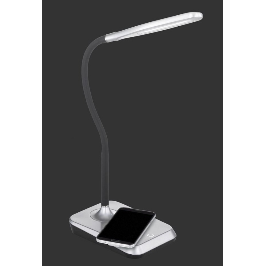 Reality - Lampada da tavolo a LED con ricarica wireless CHARGER LED/5W/230V