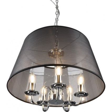 Reality - LED Lampadario a sospensione con catena CIMA 5xE14/40W/230V nero
