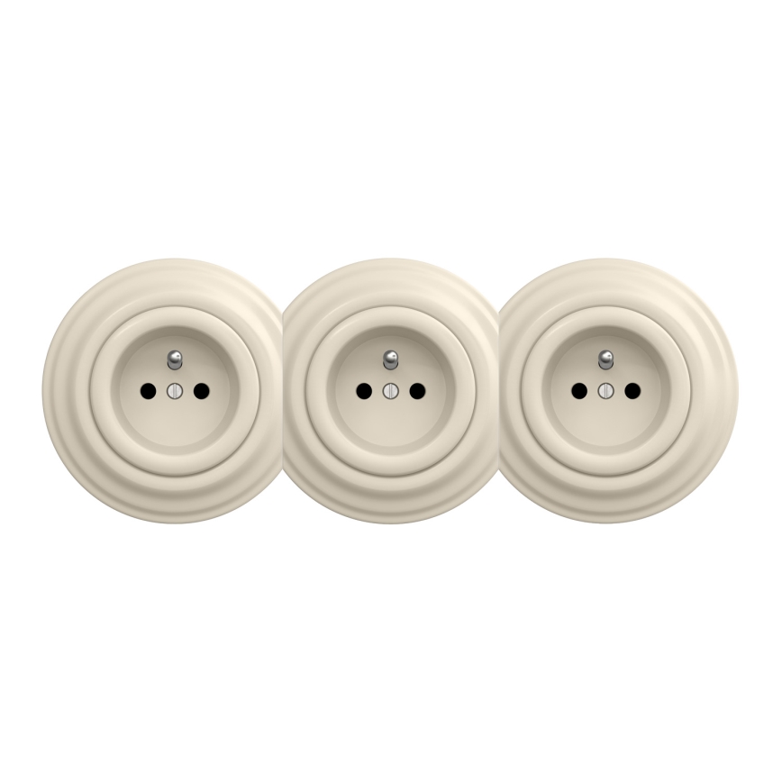 Reblig - Cornice retrò centrale beige