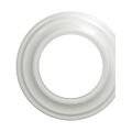Reblig - Cornice retro terminale in ceramica bianca